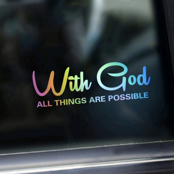 Colorful Inspirational Vehicle Window Decal - Picture 1 of 4